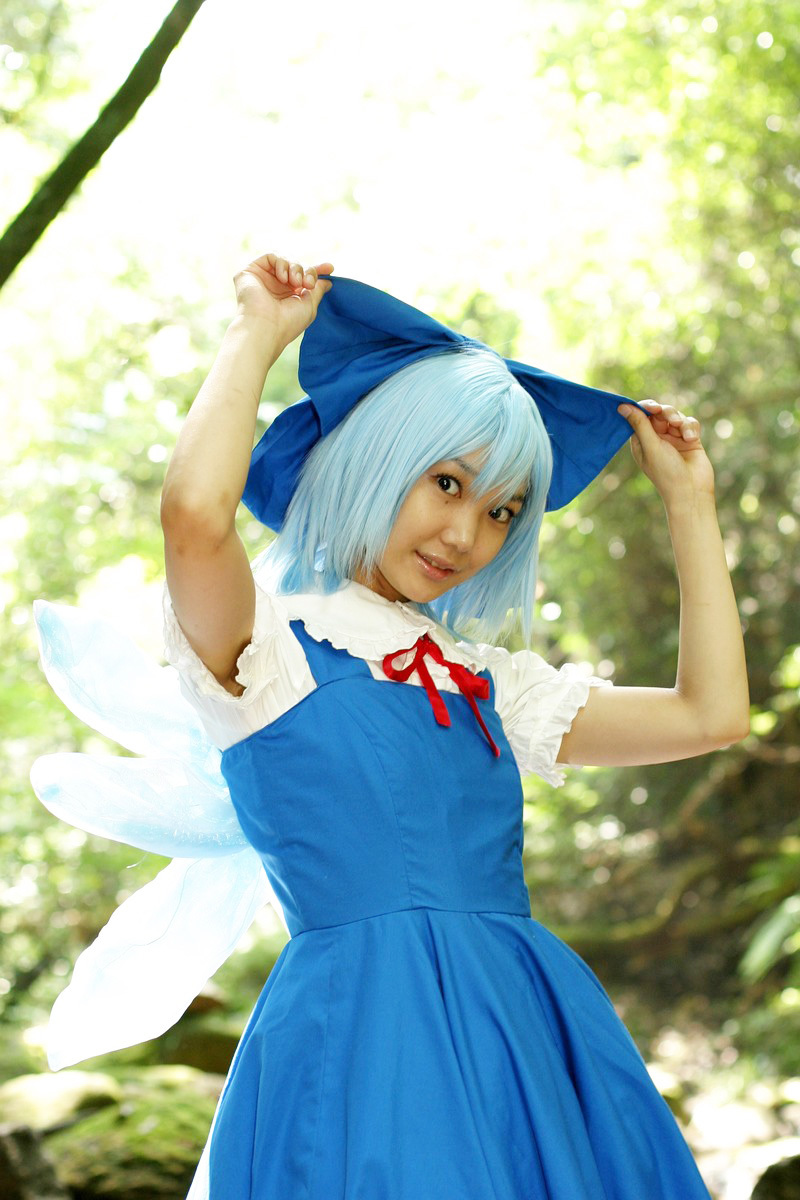 COS套图 c74 chilno 蓝裙游戏美女