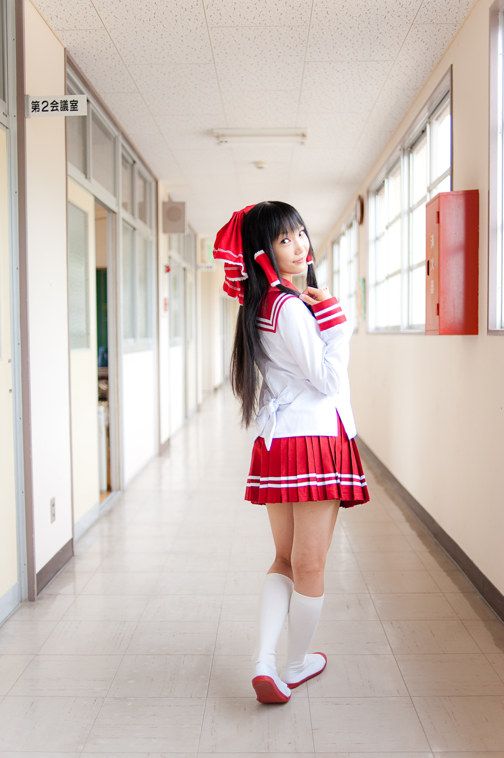 c76(3) cosplay性感美女套图 校园校服写真