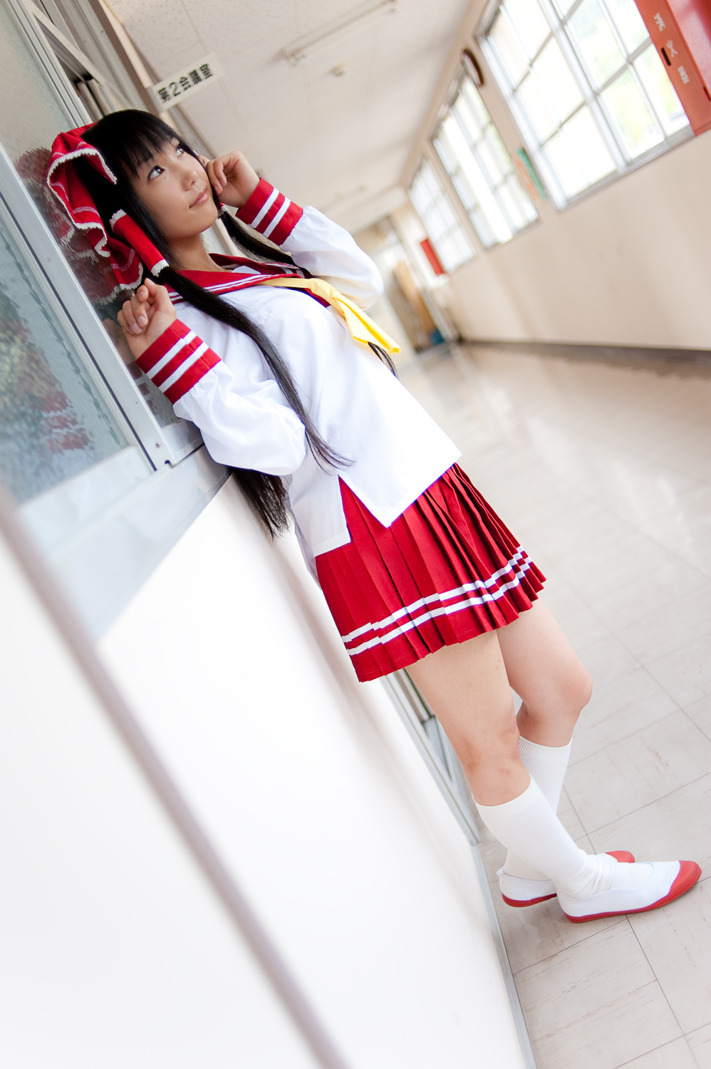 c76(3) cosplay性感美女套图 校园校服写真