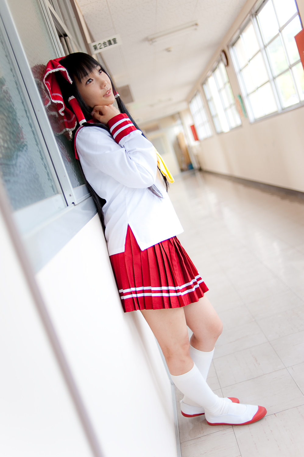 c76(3) cosplay性感美女套图 校园校服写真