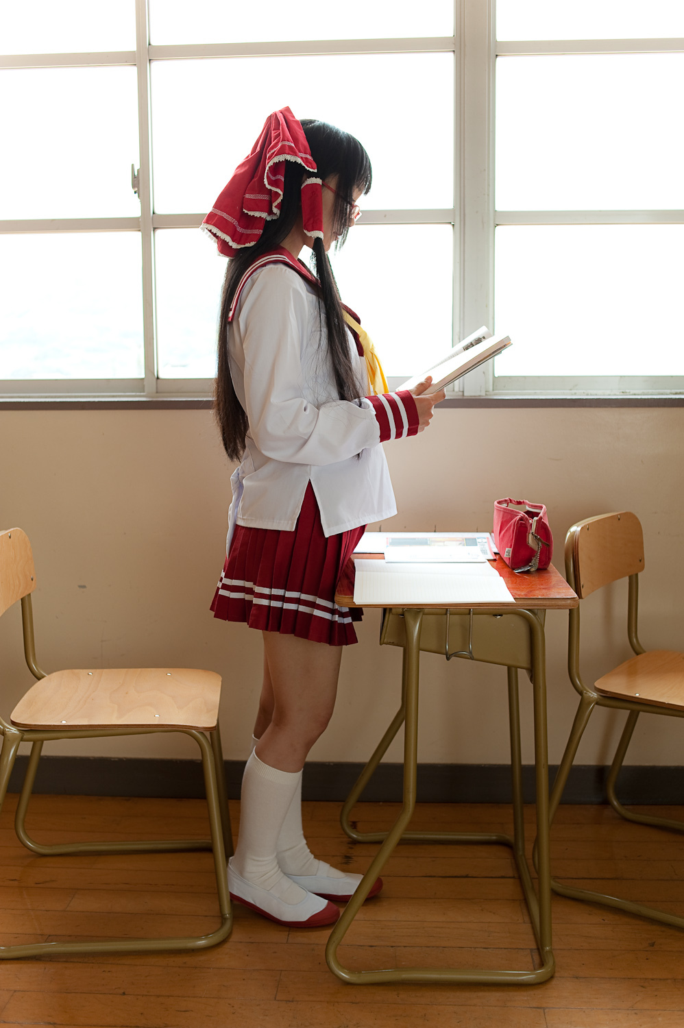 c76(3) cosplay性感美女套图 校园校服写真