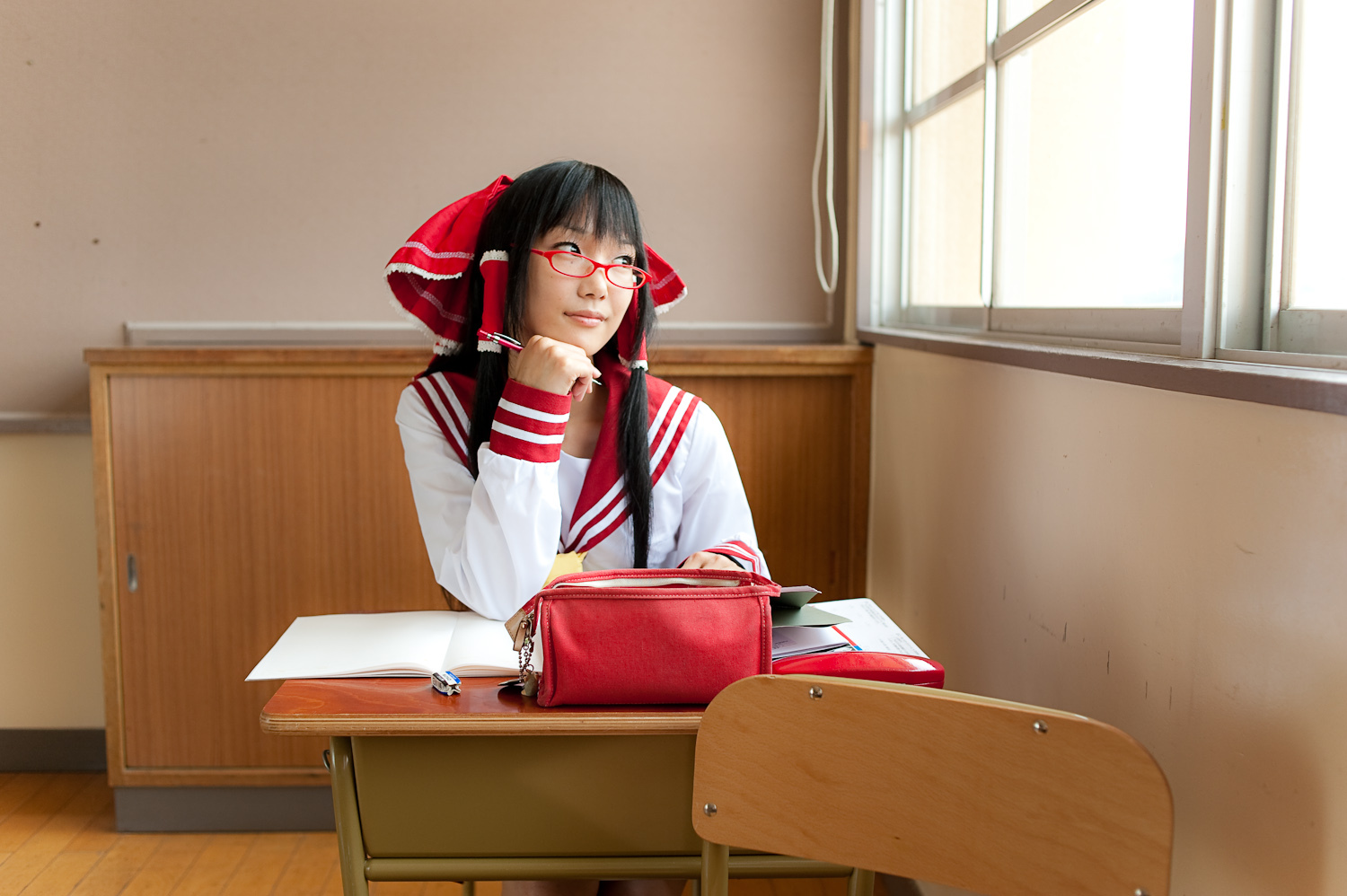 c76(3) cosplay性感美女套图 校园校服写真