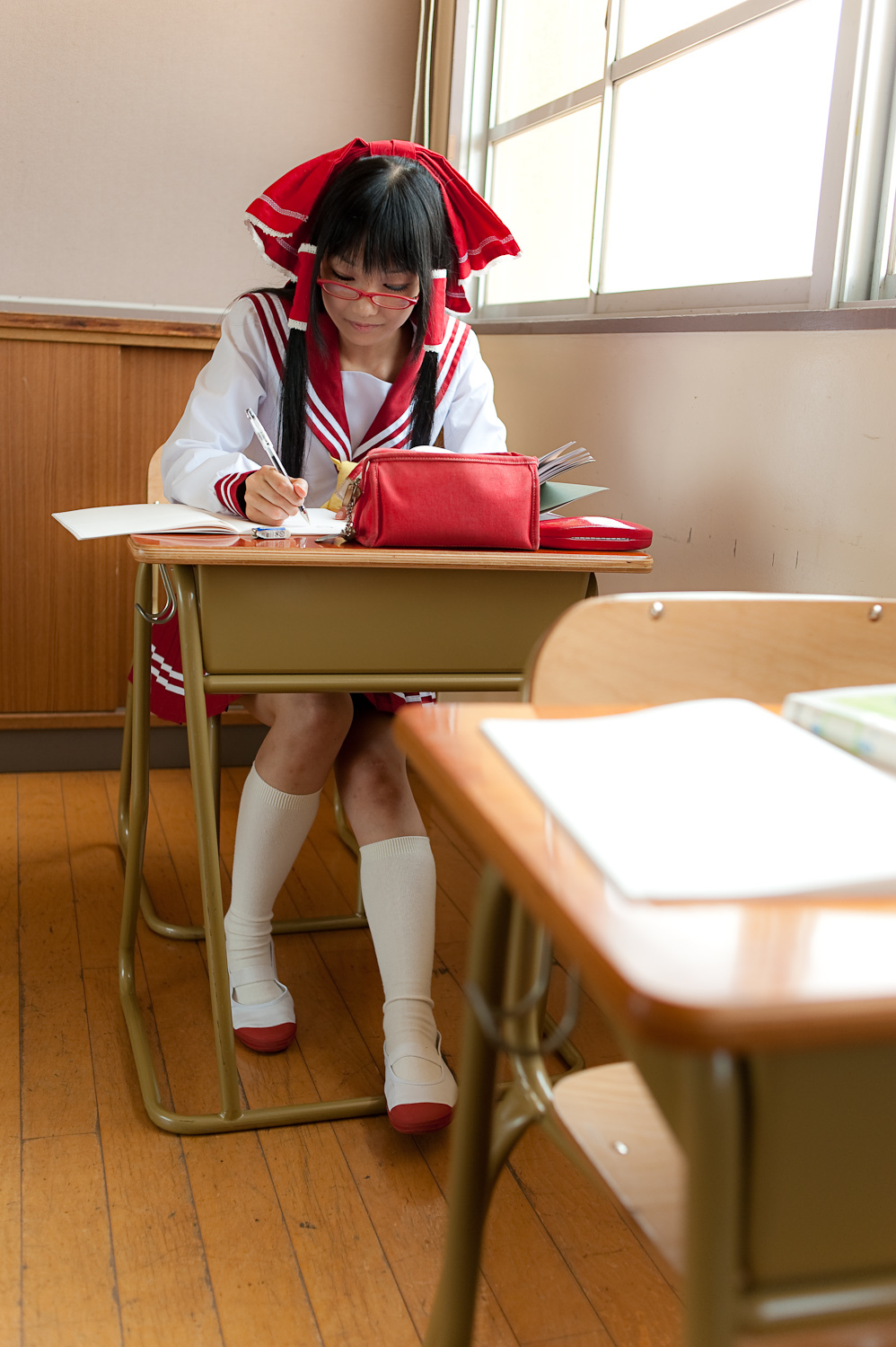 c76(3) cosplay性感美女套图 校园校服写真