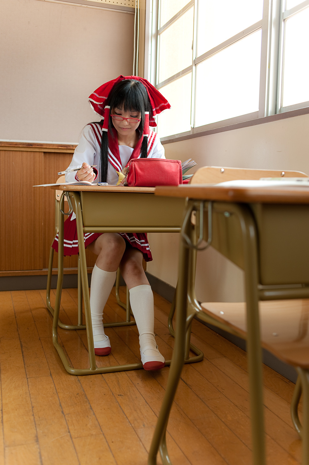 c76(3) cosplay性感美女套图 校园校服写真