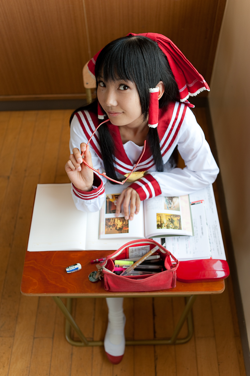 c76(3) cosplay性感美女套图 校园校服写真