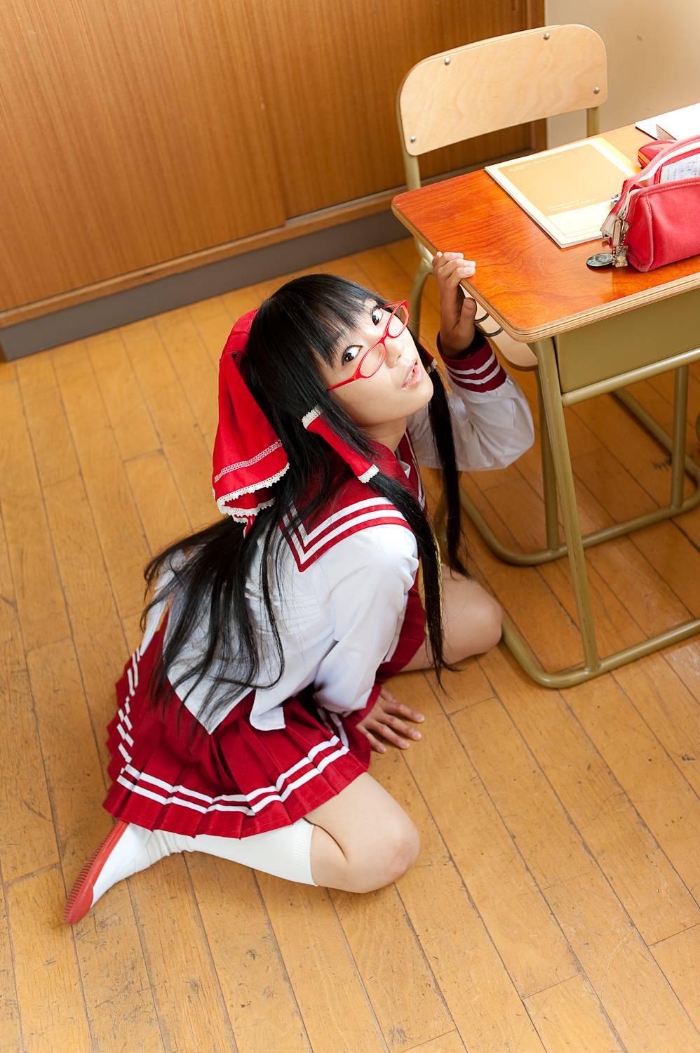 c76(3) cosplay性感美女套图 校园校服写真