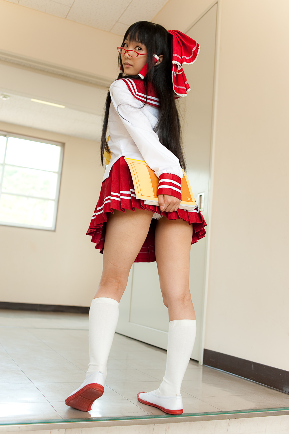 c76(3) cosplay性感美女套图 校园校服写真