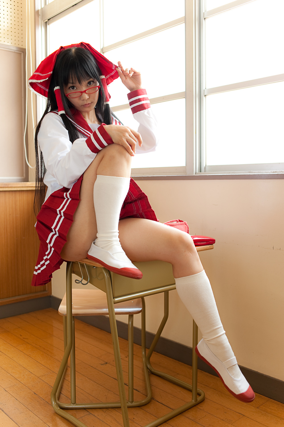 校园美女校服写真 cosplay性感美女套图c76(4)