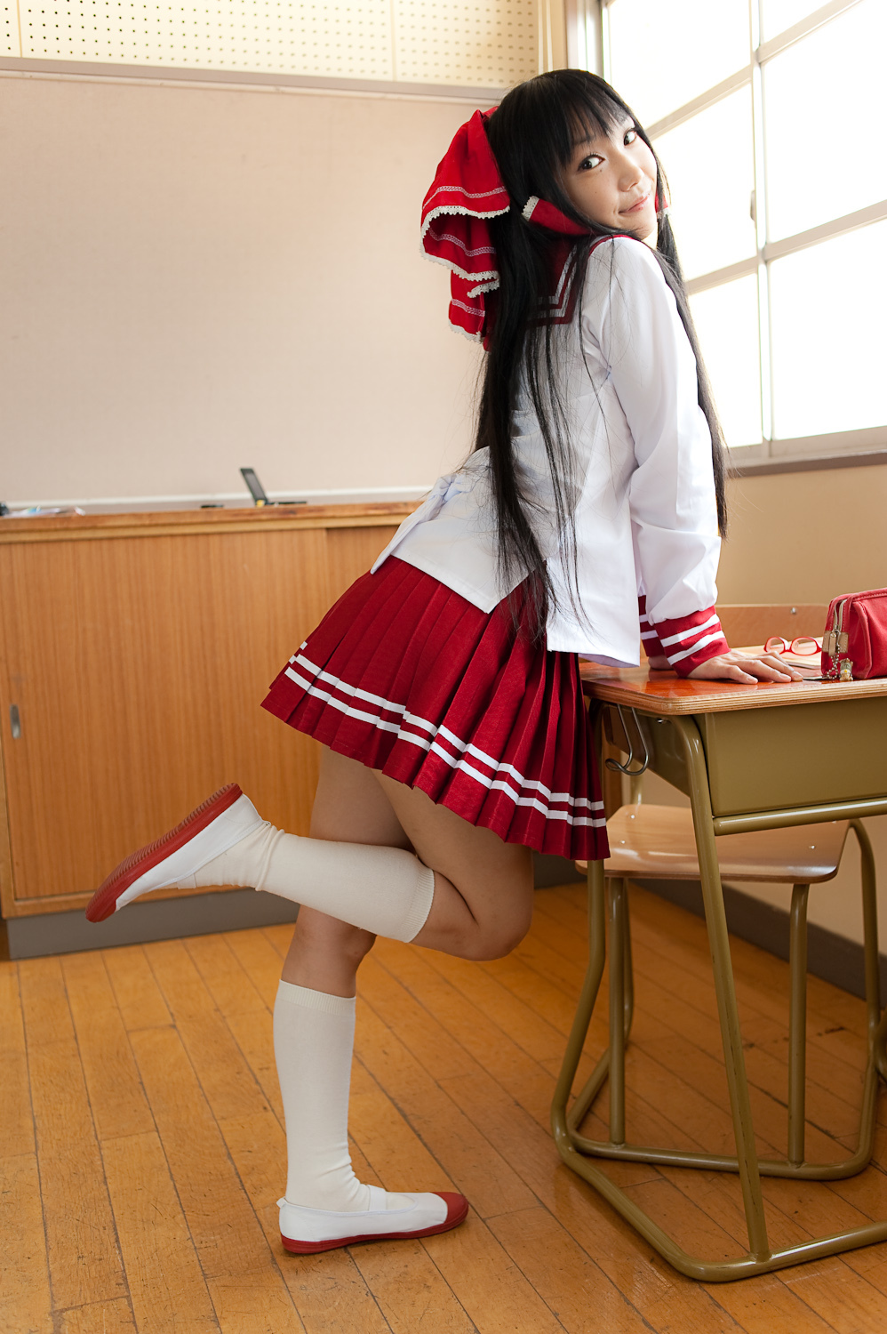 校园美女校服写真 cosplay性感美女套图c76(4)