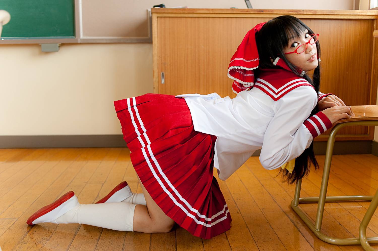 校园美女校服写真 cosplay性感美女套图c76(4)