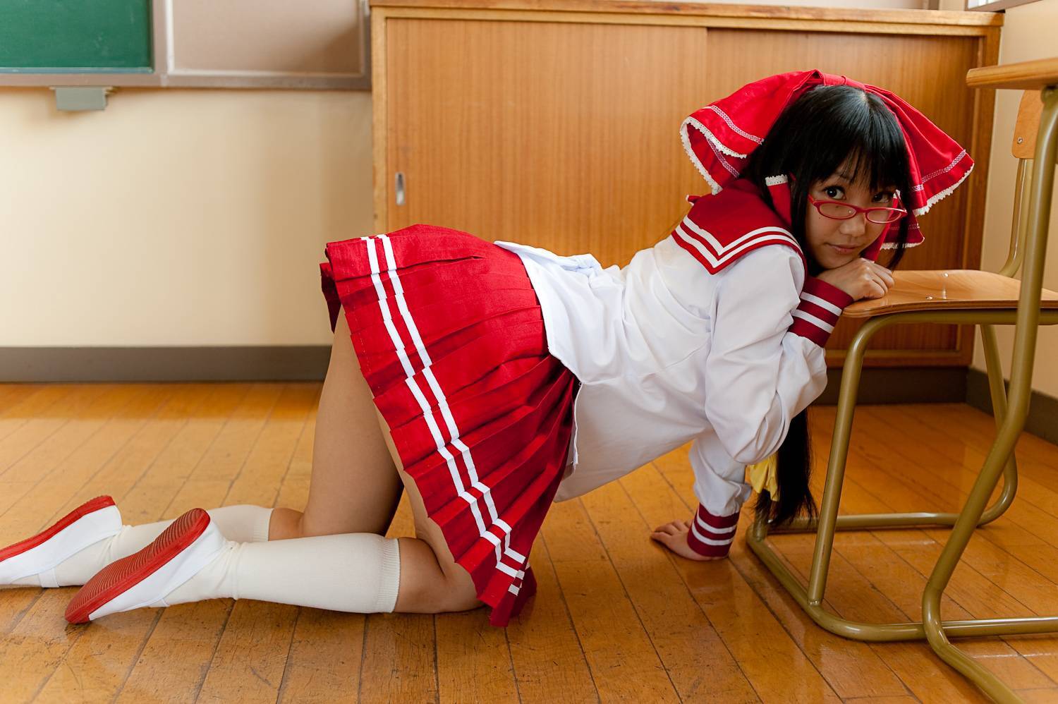 校园美女校服写真 cosplay性感美女套图c76(4)