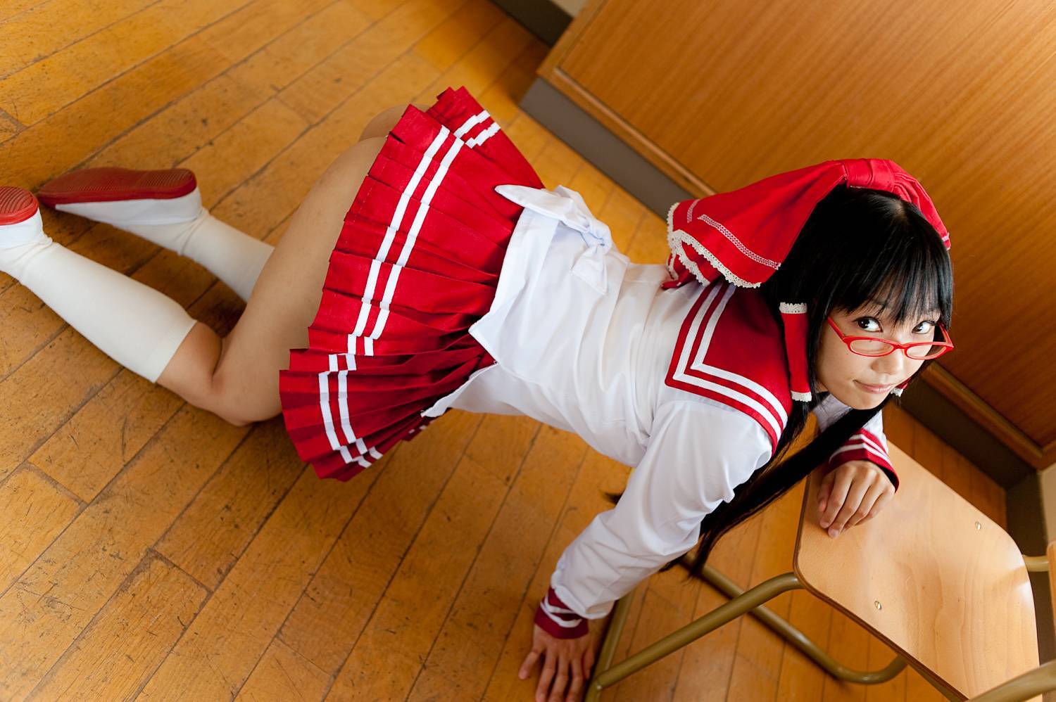 校园美女校服写真 cosplay性感美女套图c76(4)