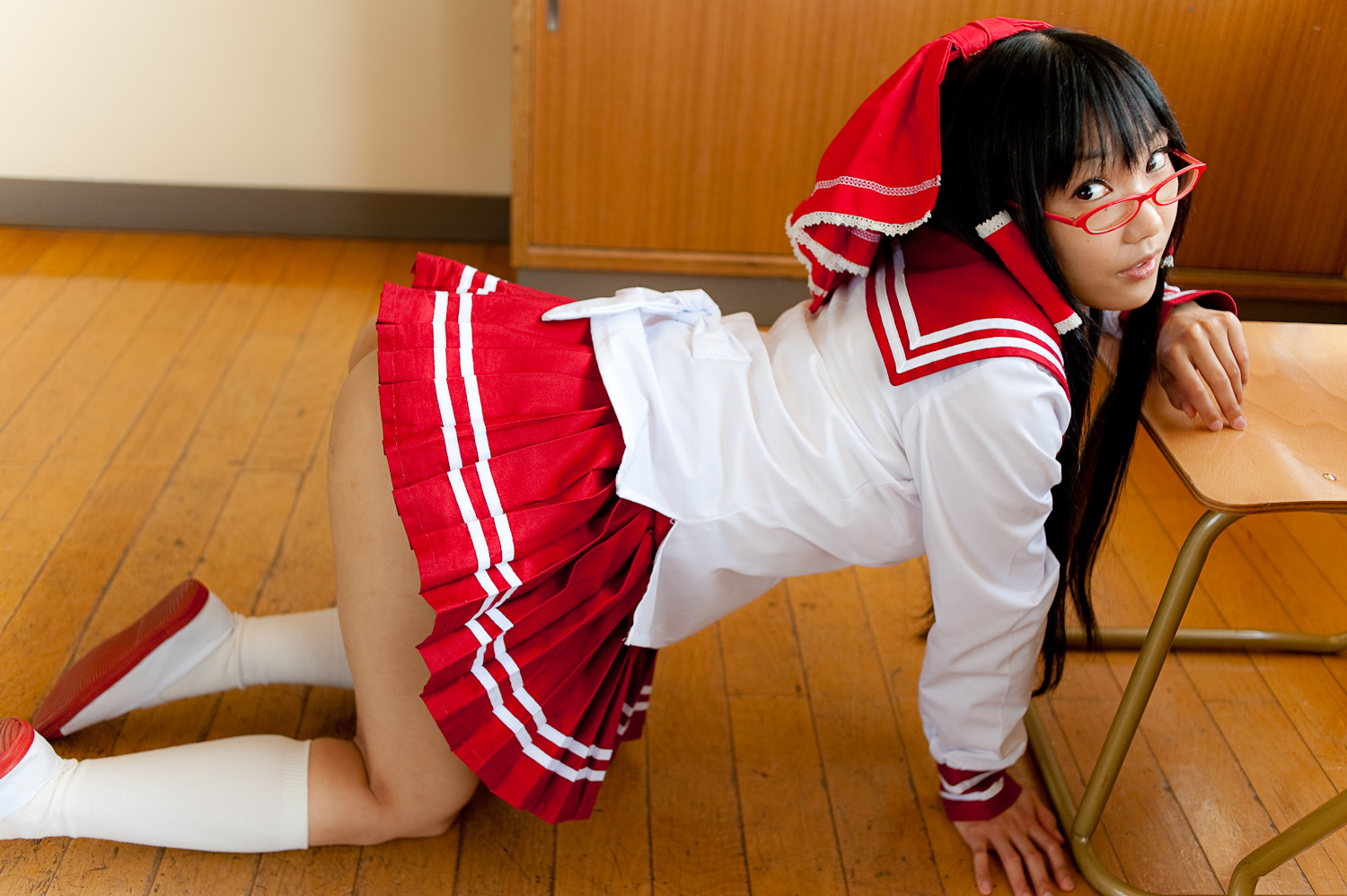 校园美女校服写真 cosplay性感美女套图c76(4)