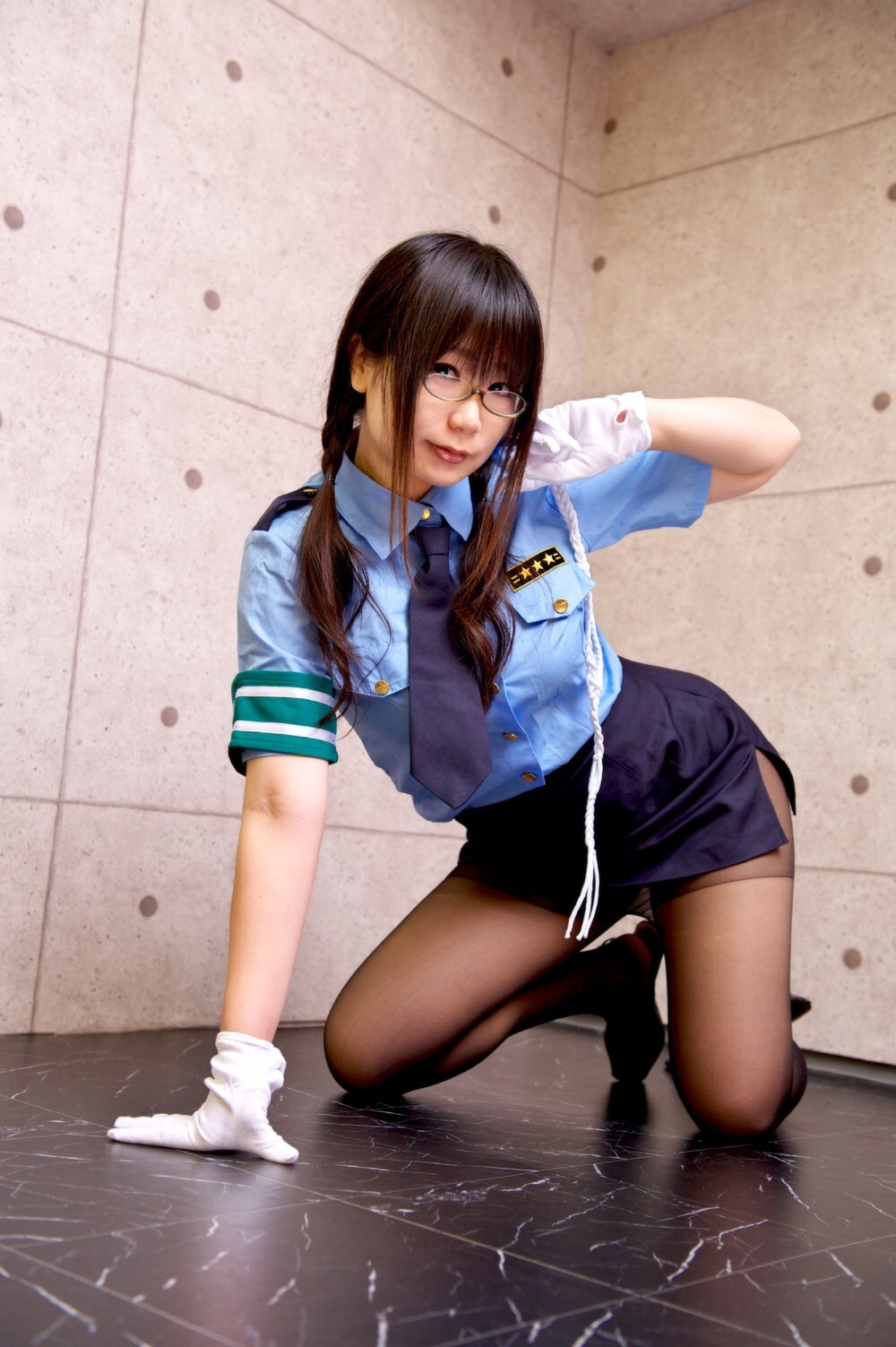 制服黑丝袜美女诱惑 cosplay套图 日本美女千代子 c78 (2)
