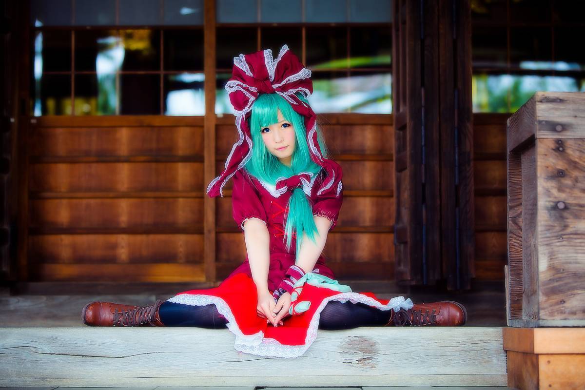 [CosPlay]东方くるくる河童卷 —— 键山雏 性感丝袜美女图片