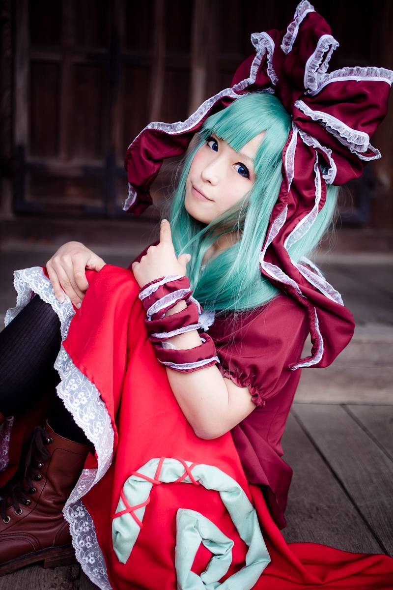 [CosPlay]东方くるくる河童卷 —— 键山雏 性感丝袜美女图片