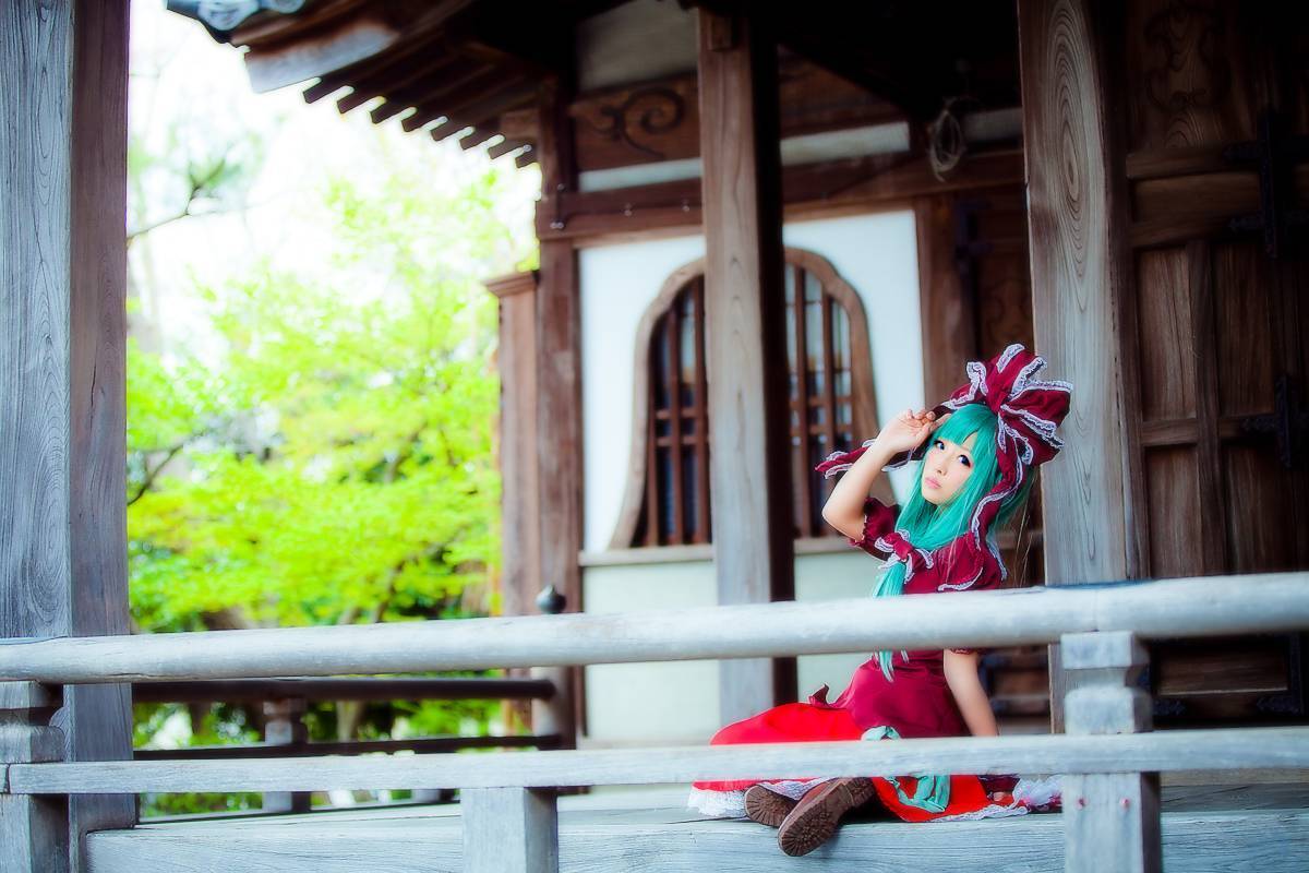 [CosPlay]东方くるくる河童卷 —— 键山雏 性感丝袜美女图片