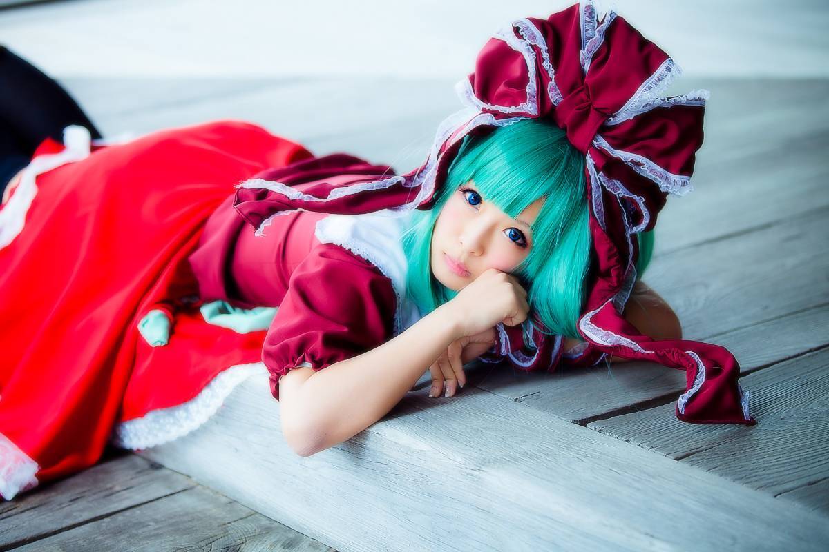 [CosPlay]东方くるくる河童卷 —— 键山雏 性感丝袜美女图片