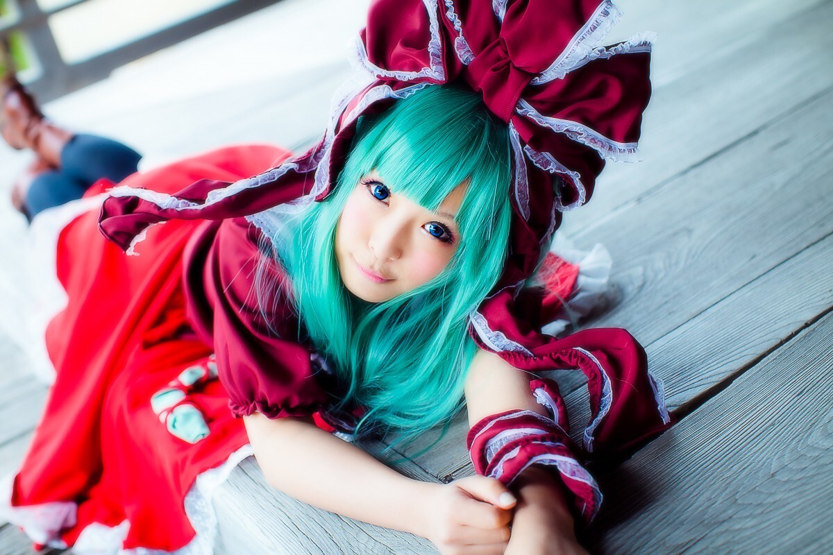 [CosPlay]东方くるくる河童卷 —— 键山雏 性感丝袜美女图片