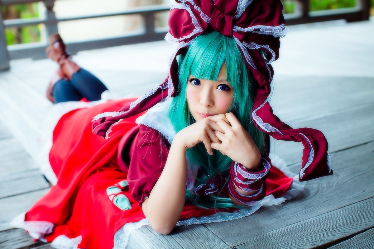 [CosPlay]东方くるくる河童卷 —— 键山雏 性感丝袜美女图片