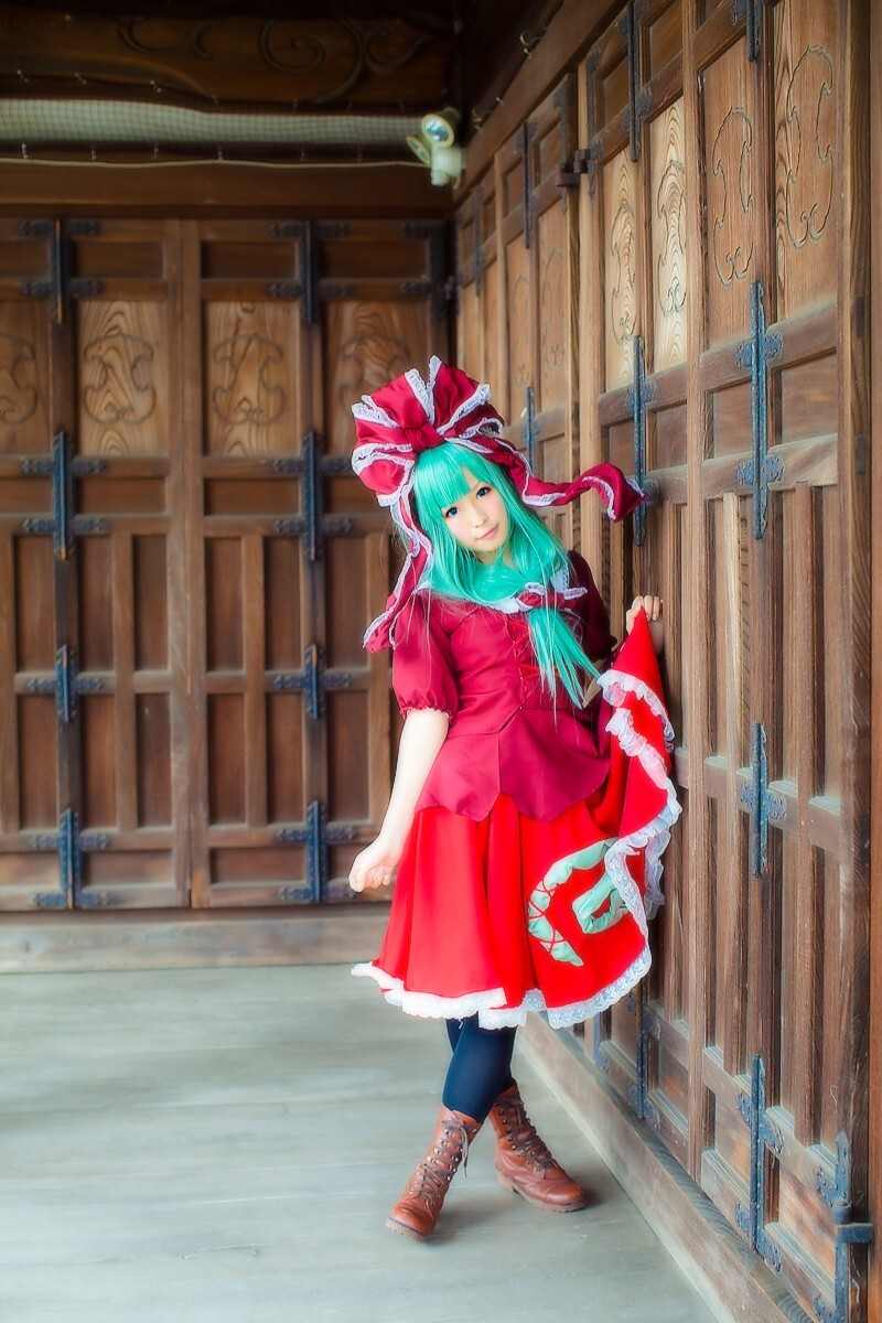 [CosPlay]东方くるくる河童卷 —— 键山雏 性感丝袜美女图片