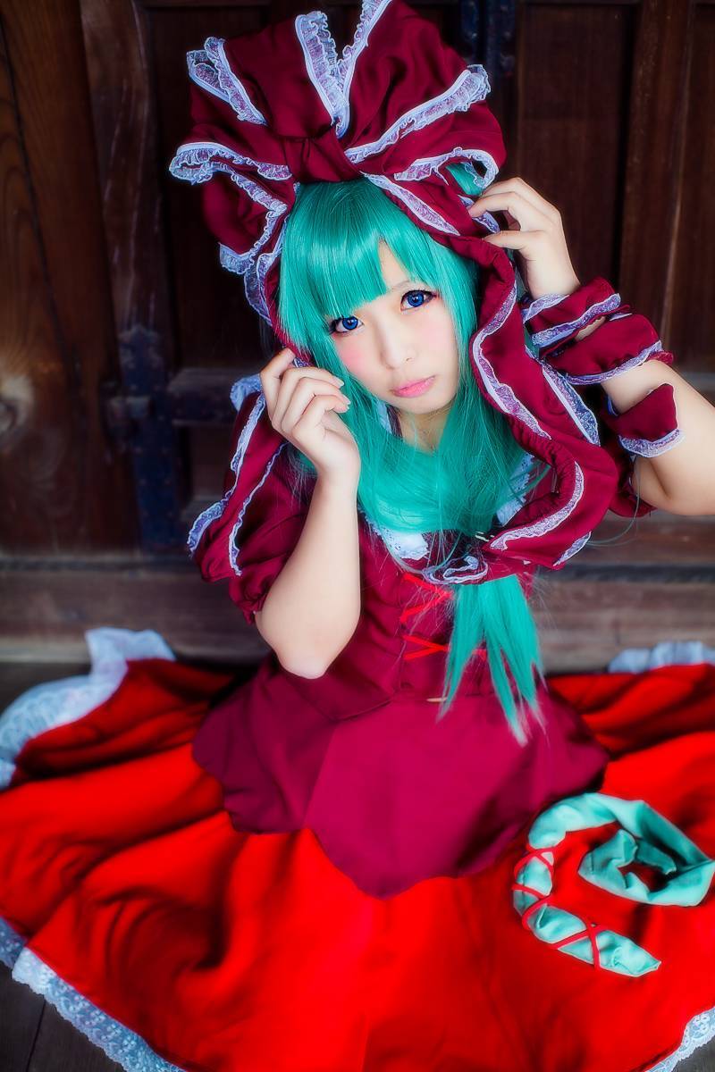 [CosPlay]东方くるくる河童卷 —— 键山雏 性感丝袜美女图片