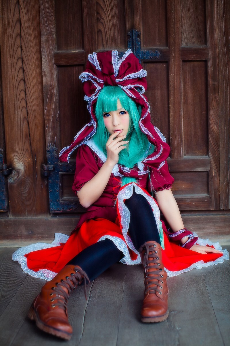 [CosPlay]东方くるくる河童卷 —— 键山雏 性感丝袜美女图片