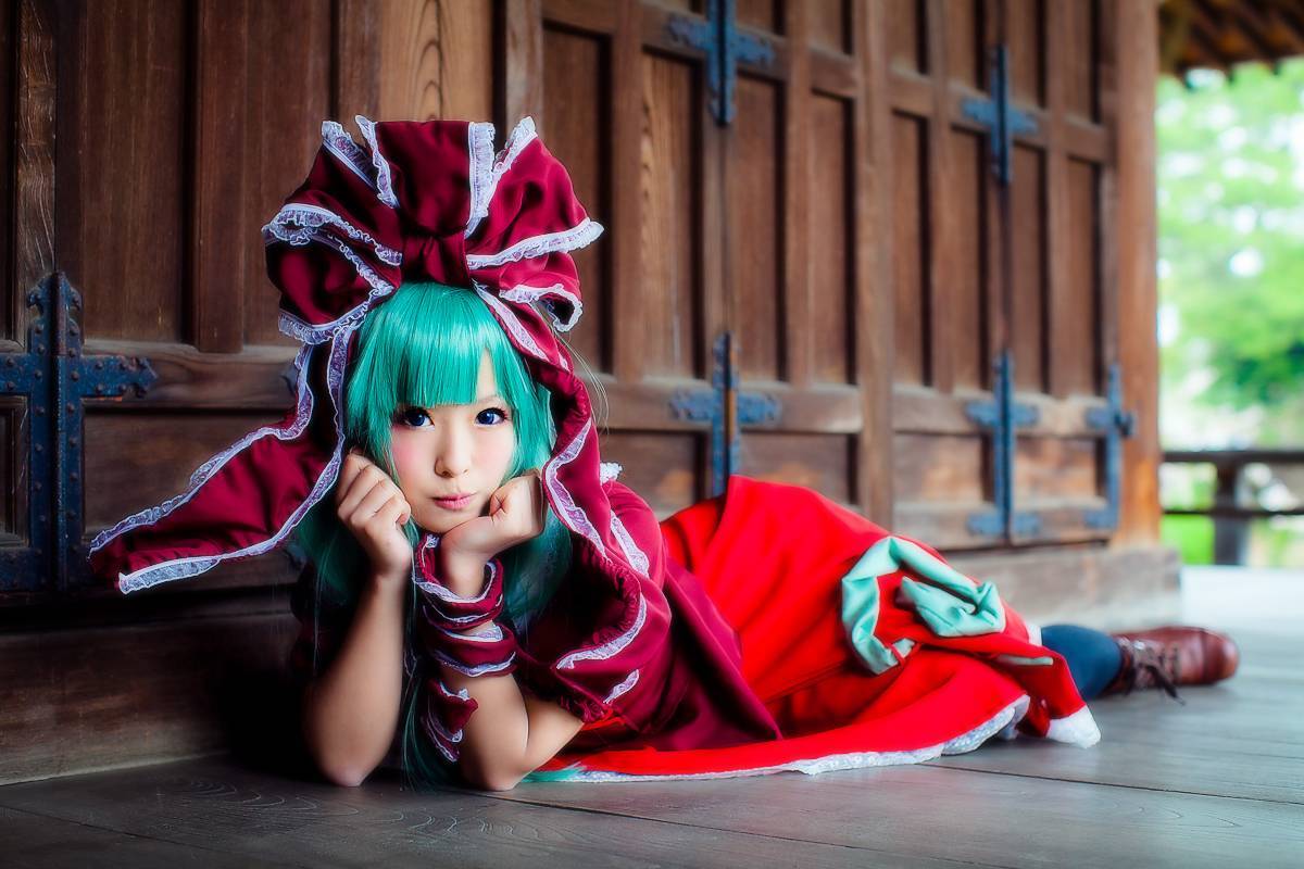 [CosPlay]东方くるくる河童卷 —— 键山雏 性感丝袜美女图片