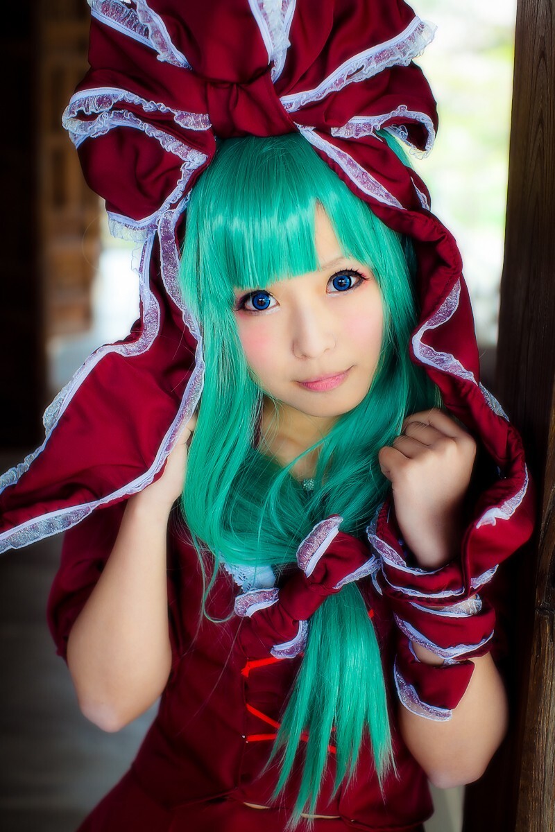 [CosPlay]东方くるくる河童卷 —— 键山雏 性感丝袜美女图片