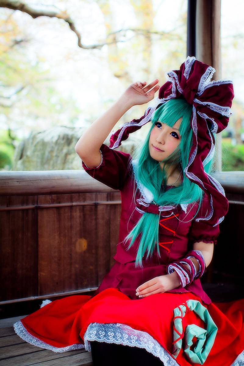 [CosPlay]东方くるくる河童卷 —— 键山雏 性感丝袜美女图片