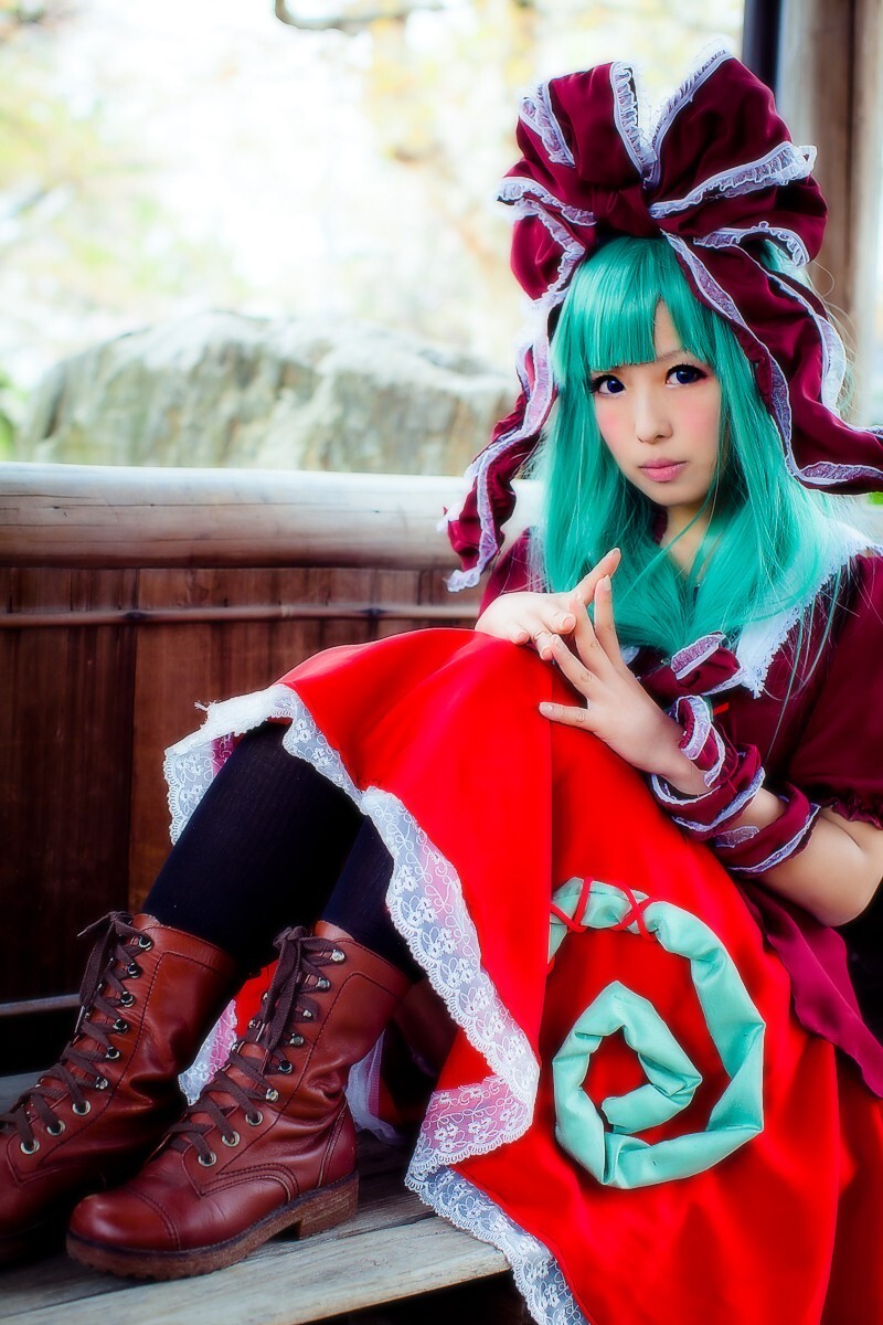 [CosPlay]东方くるくる河童卷 —— 键山雏 性感丝袜美女图片