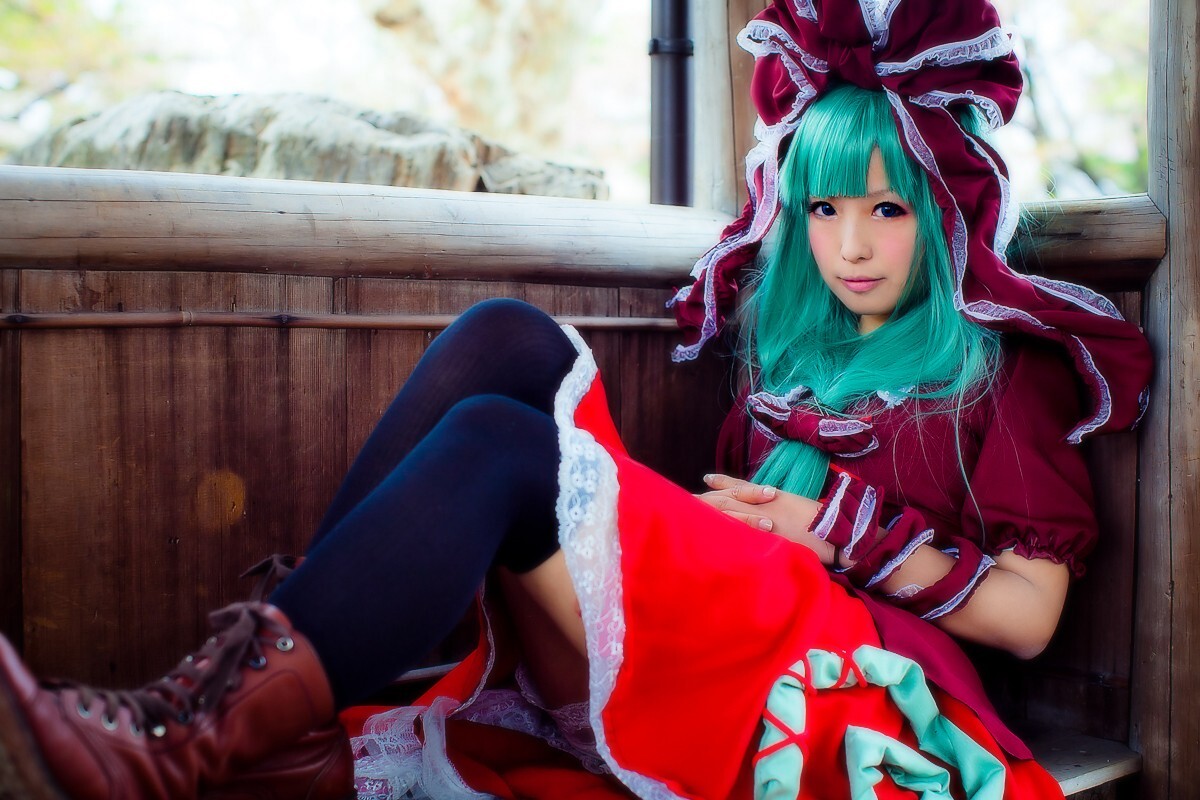 [CosPlay]东方くるくる河童卷 —— 键山雏 性感丝袜美女图片