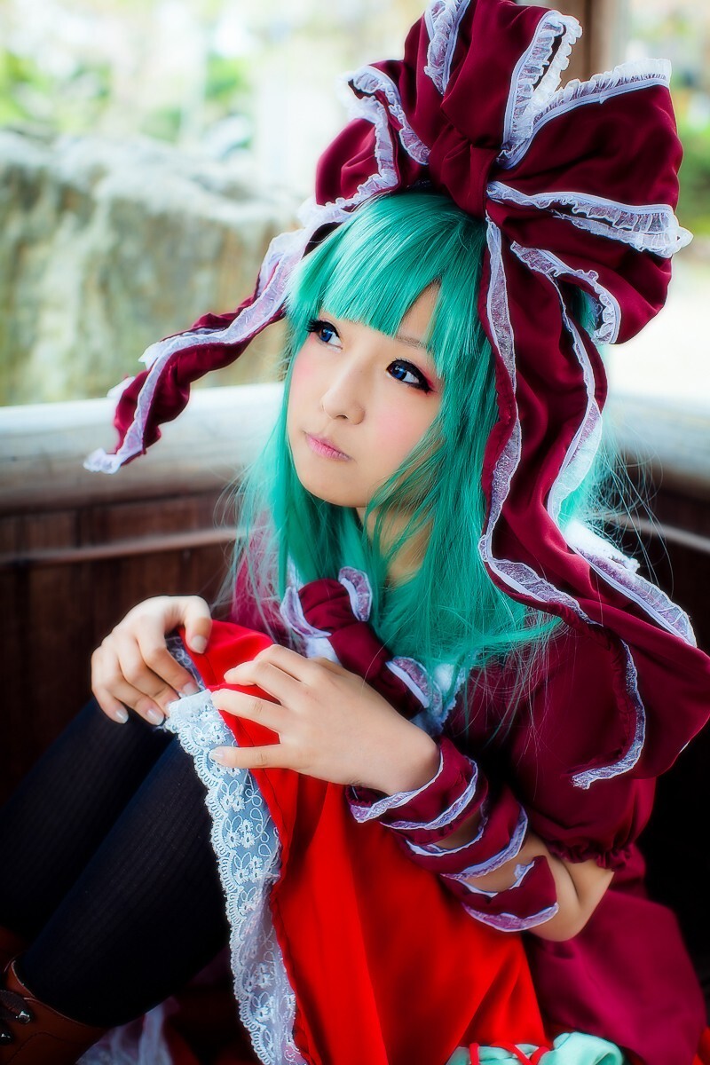 [CosPlay]东方くるくる河童卷 —— 键山雏 性感丝袜美女图片