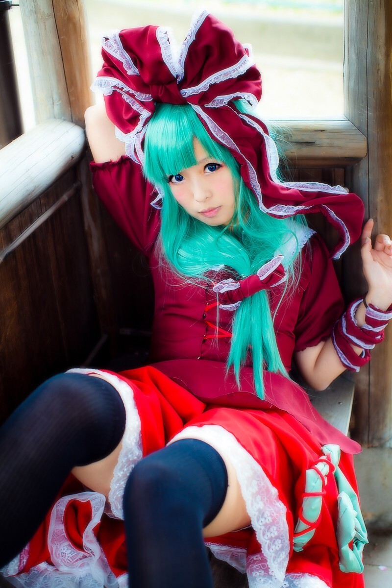 [CosPlay]东方くるくる河童卷 —— 键山雏 性感丝袜美女图片