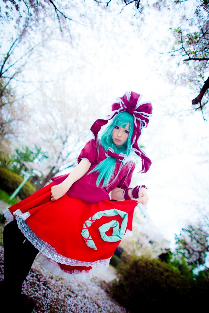 [CosPlay]东方くるくる河童卷 —— 键山雏 性感丝袜美女图片