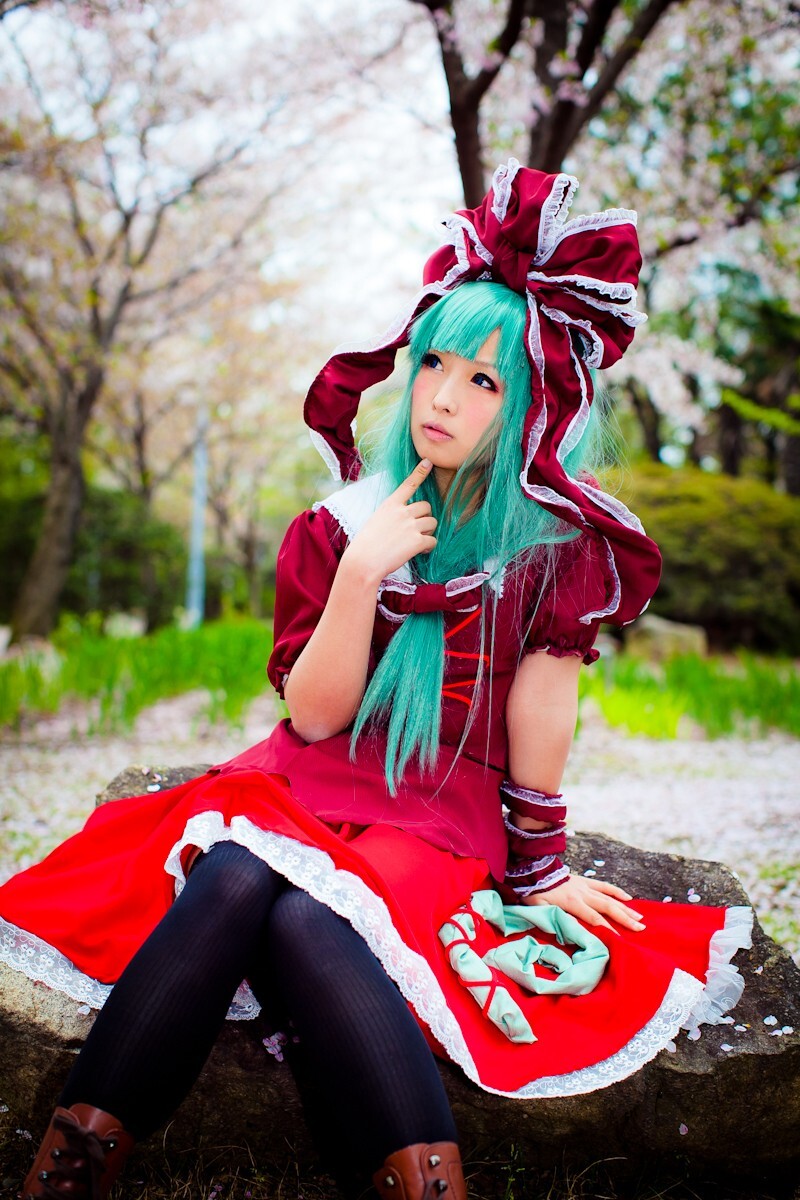 [CosPlay]东方くるくる河童卷 —— 键山雏 性感丝袜美女图片