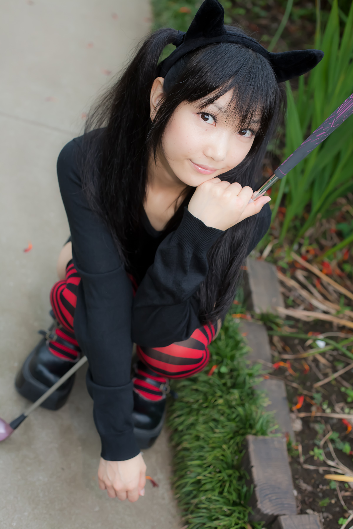 野外美女写真 动作诱惑 cosplay美女扮相游戏人物