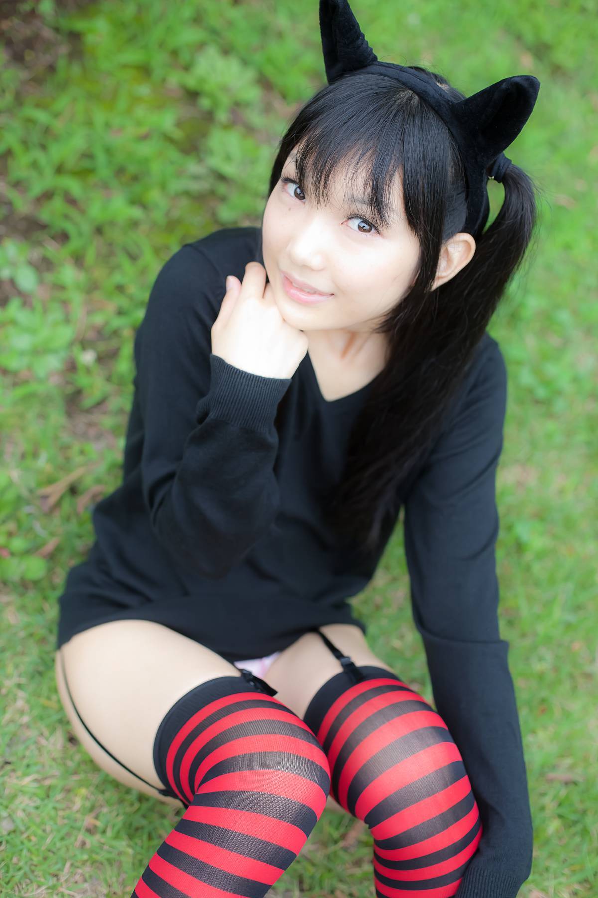 野外美女写真 动作诱惑 cosplay美女扮相游戏人物