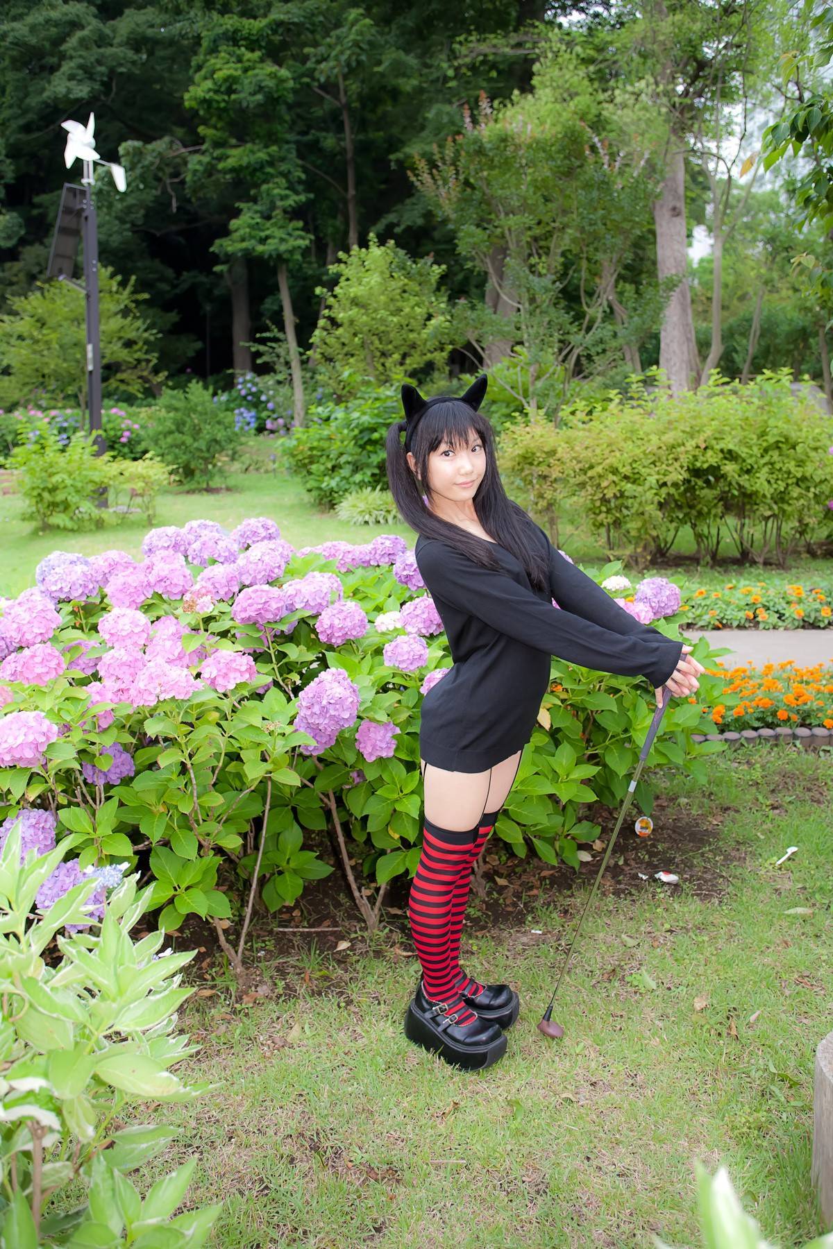 野外美女写真 动作诱惑 cosplay美女扮相游戏人物