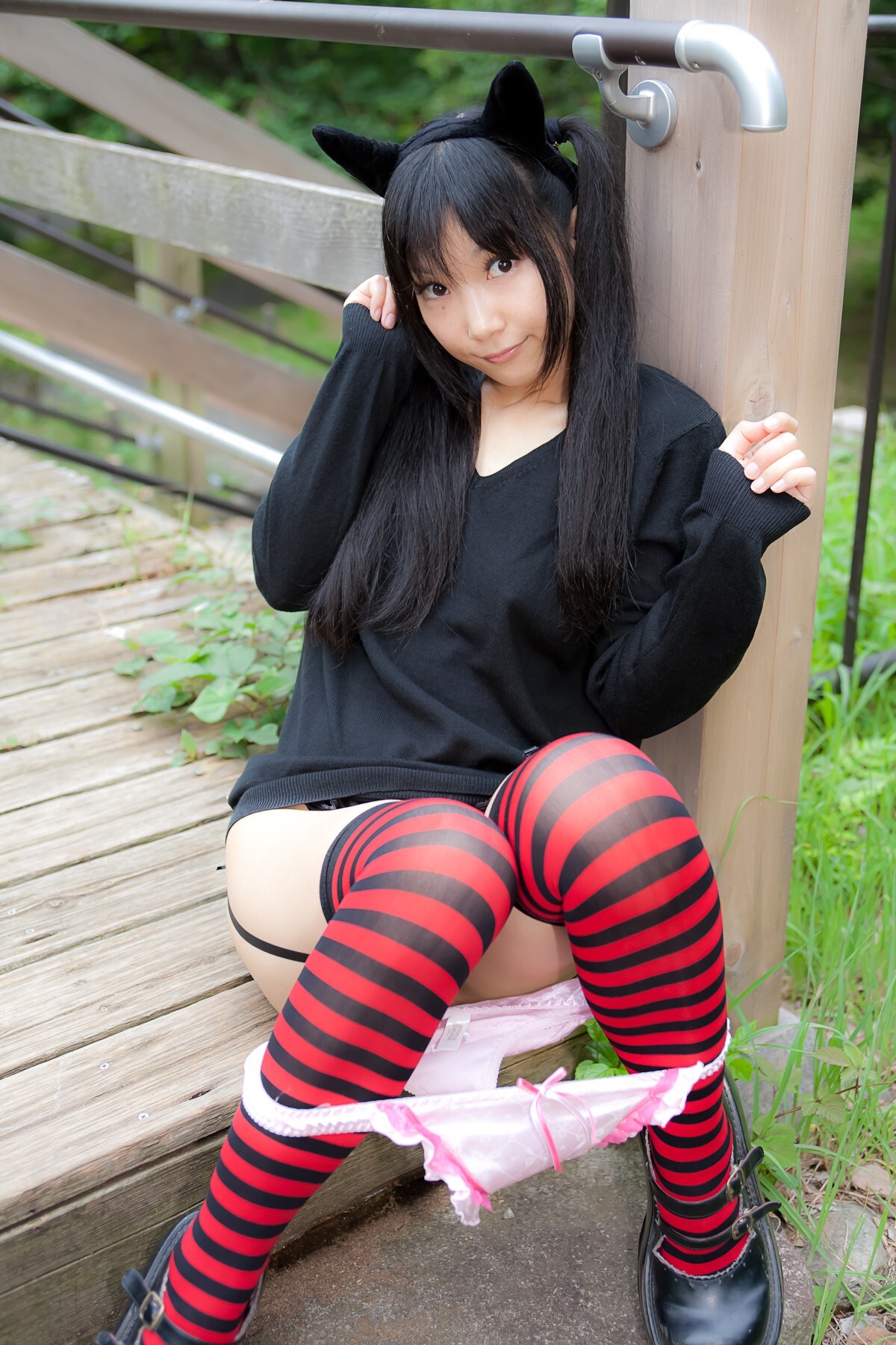 野外美女写真 动作诱惑 cosplay美女扮相游戏人物