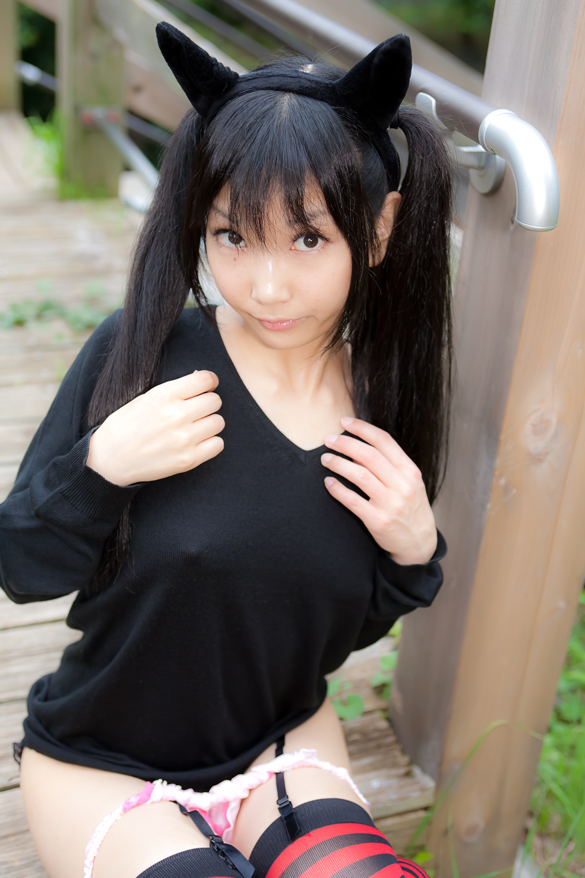 野外美女写真 动作诱惑 cosplay美女扮相游戏人物