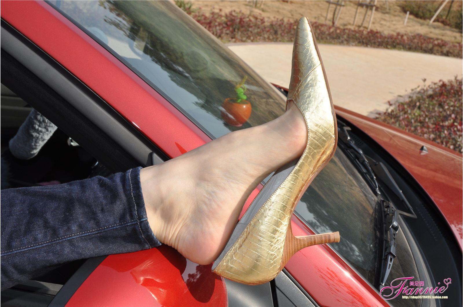 Fannie芬妮高清原图之车窗外的风景(船鞋)NO.059