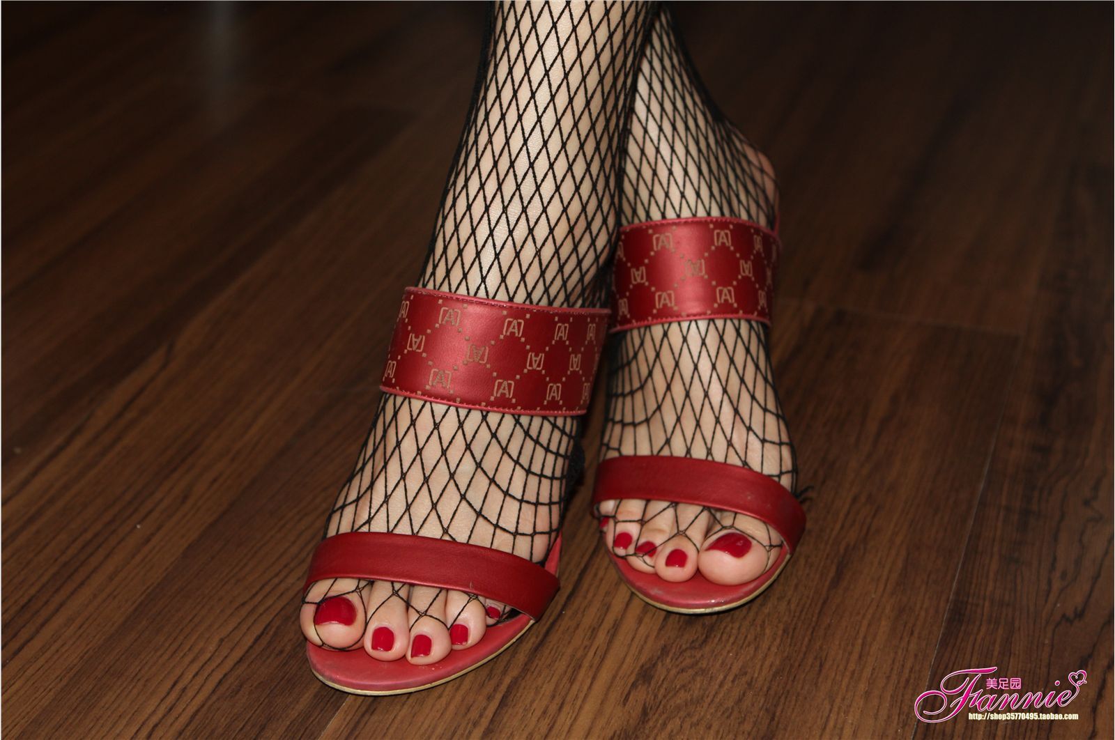 Fannie芬妮高清原图之炽红莲（黑网丝）NO.063