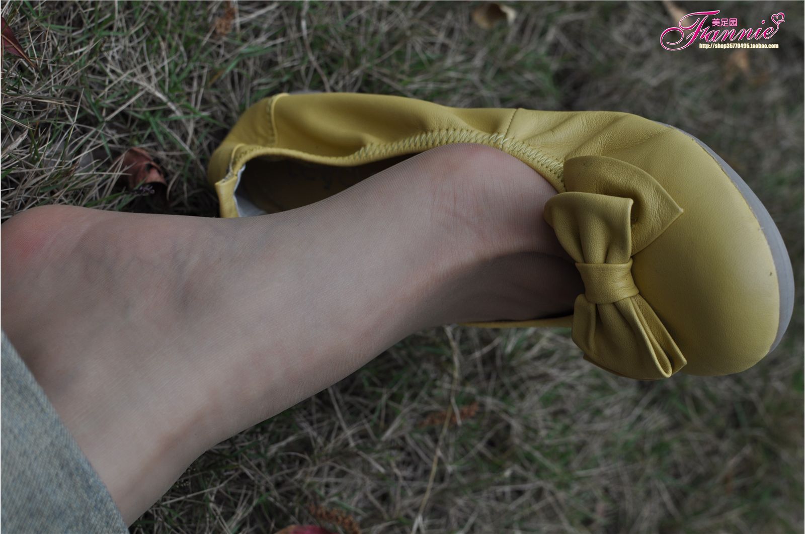 Fannie芬妮高清原图之触摸阳光（黄色船鞋肉丝）NO.076