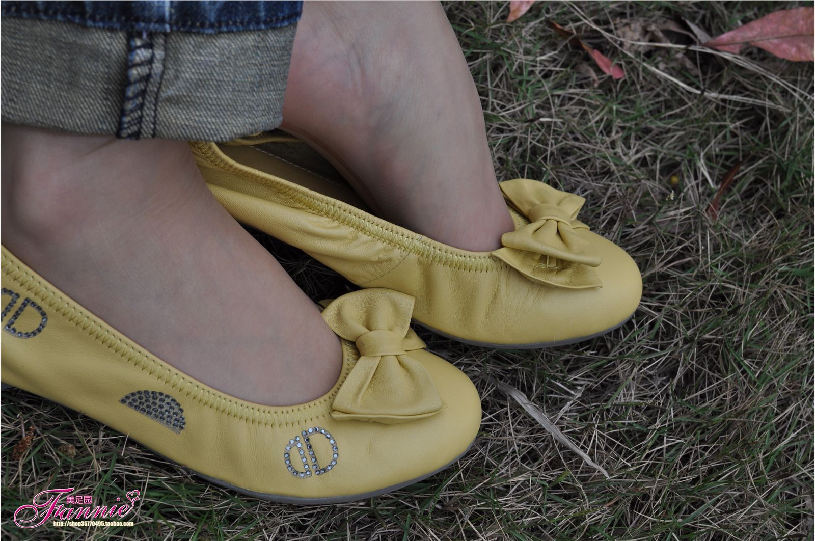 Fannie芬妮高清原图之触摸阳光（黄色船鞋肉丝）NO.076