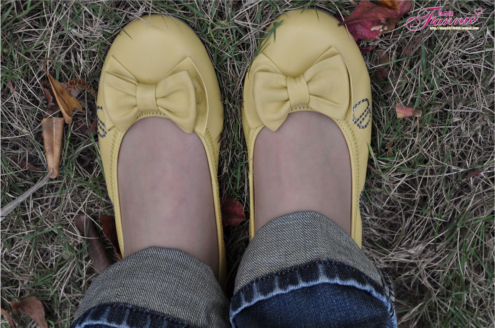 Fannie芬妮高清原图之触摸阳光（黄色船鞋肉丝）NO.076