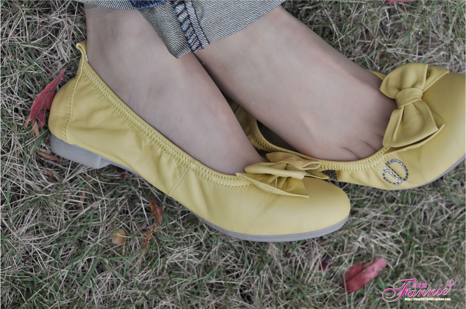 Fannie芬妮高清原图之触摸阳光（黄色船鞋肉丝）NO.076