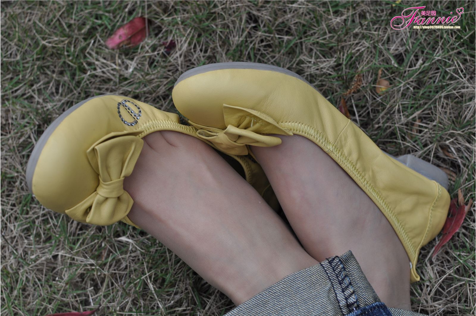 Fannie芬妮高清原图之触摸阳光（黄色船鞋肉丝）NO.076