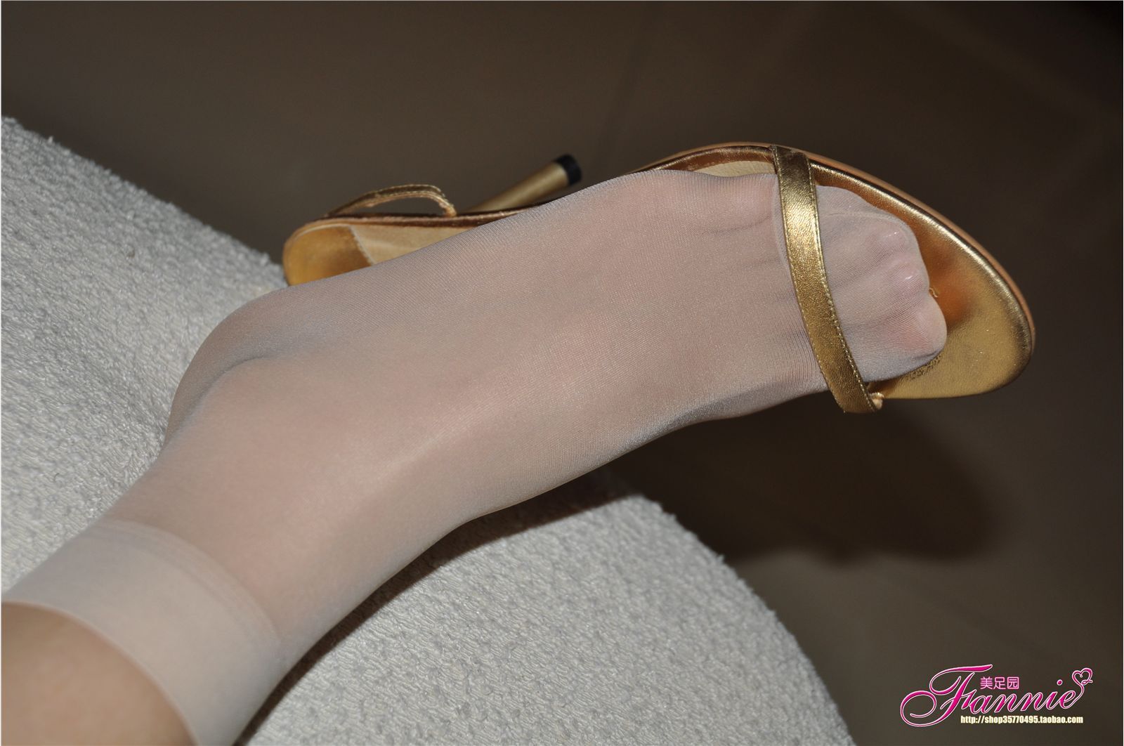 Fannie芬妮高清原图之高跟丝足特写（3）金色旋律NO.164