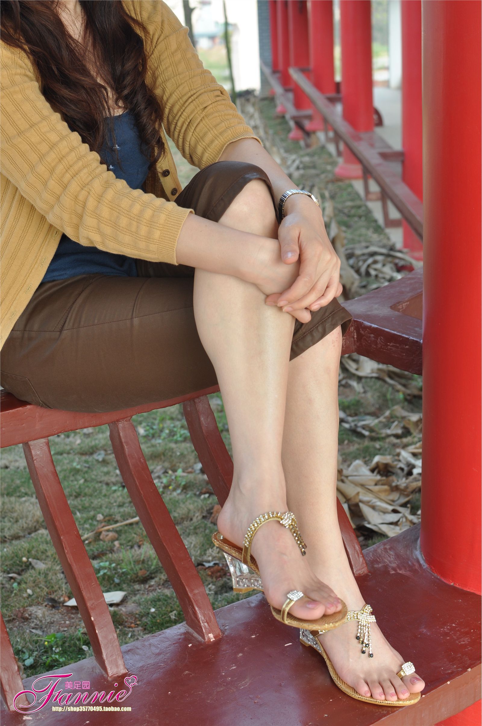 凉亭小景 2 Fannie芬妮高清丝足